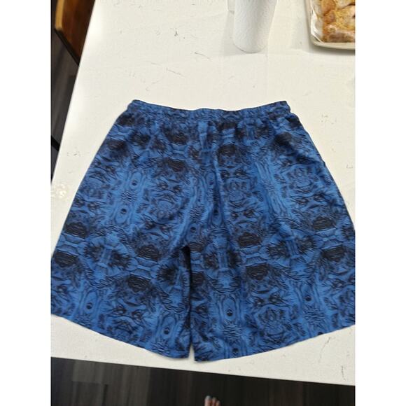 Rare  XXXLVintage Mens Swim trunks. Blue with Skulls/Tiki symbols Vacay Pirate - Picture 4 of 10